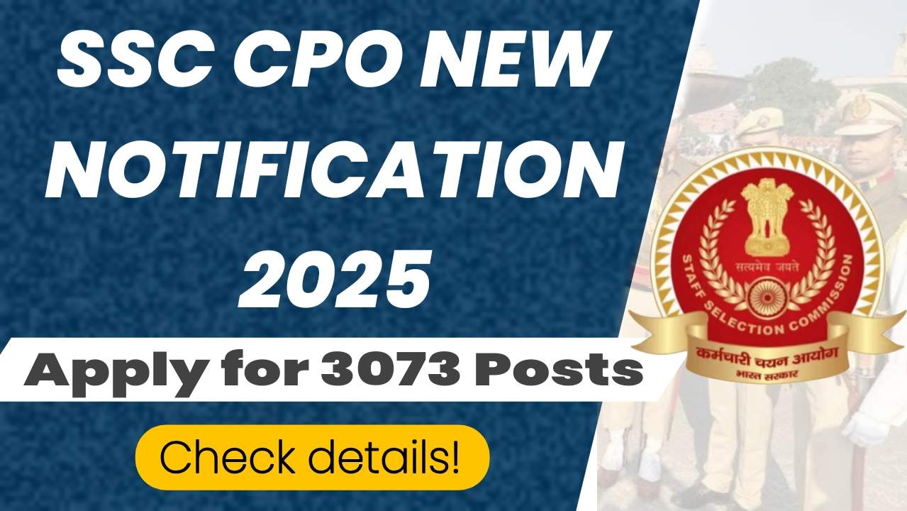 SSC SI Recruitment 2025 Notification