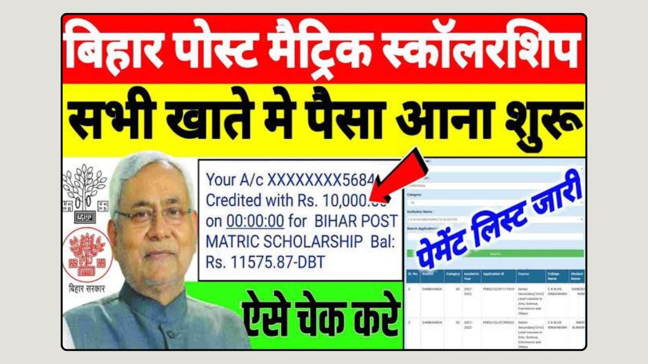 Bihar Post Matric Scholarship 2025