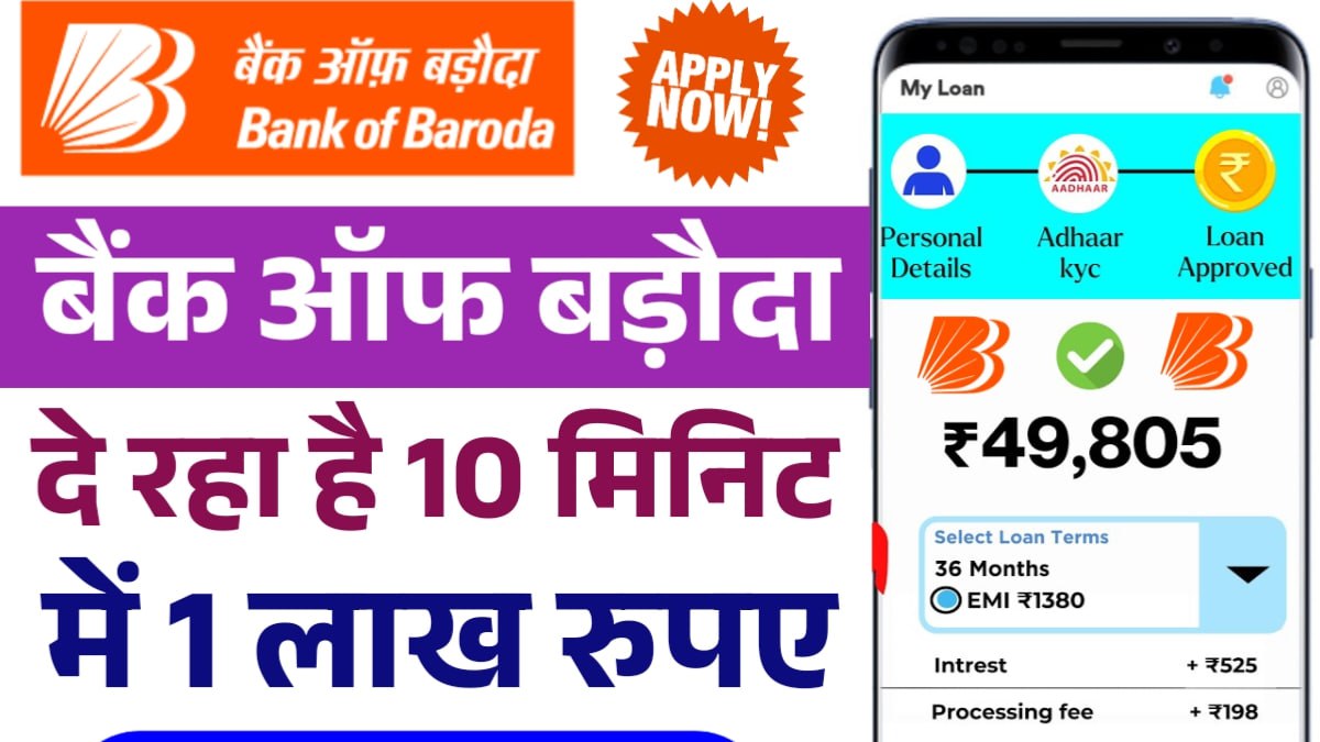 Bank of Baroda Instant Loan Offer