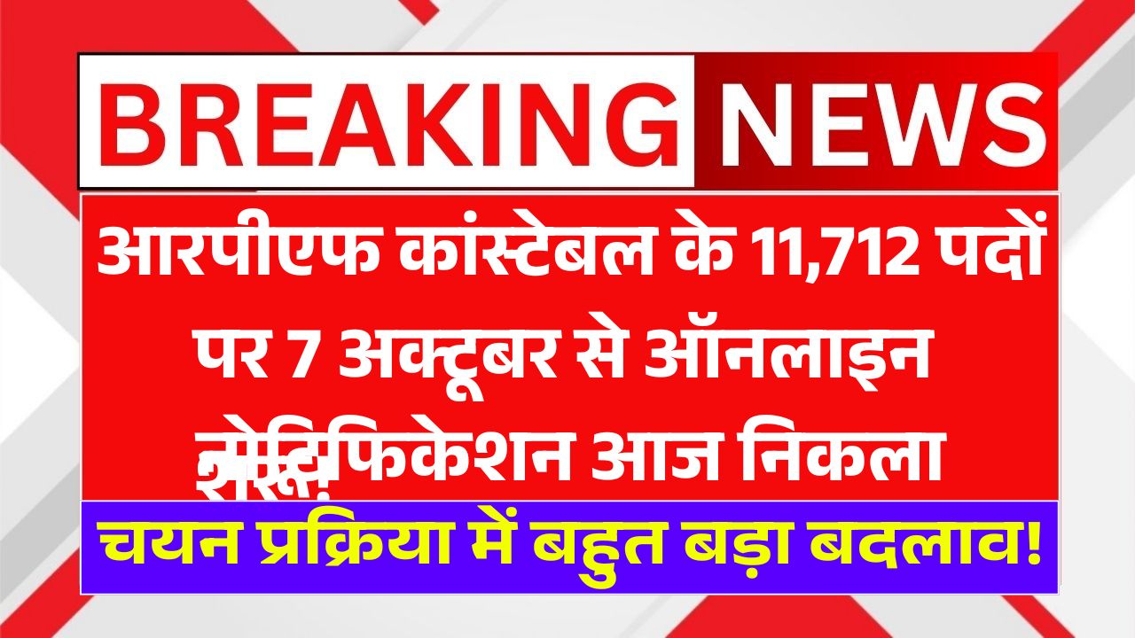 RPF Constable Recruitment 2025